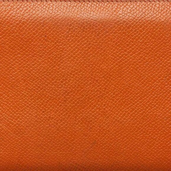 Hermes Orange Epsom Leather Zip Around Wallet - Picture 6 of 12